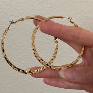 New vanessa Mooney large gold hoops earrings from dolly hoop earring set